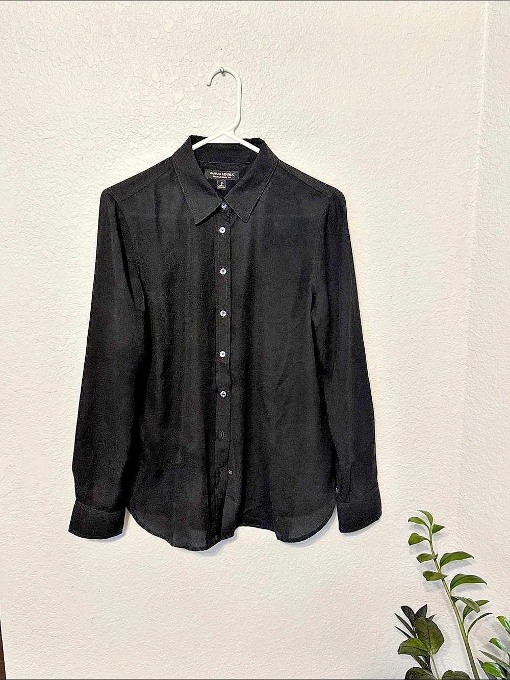 Banana Republic Dillon Classic Fit Shirt Black Small
